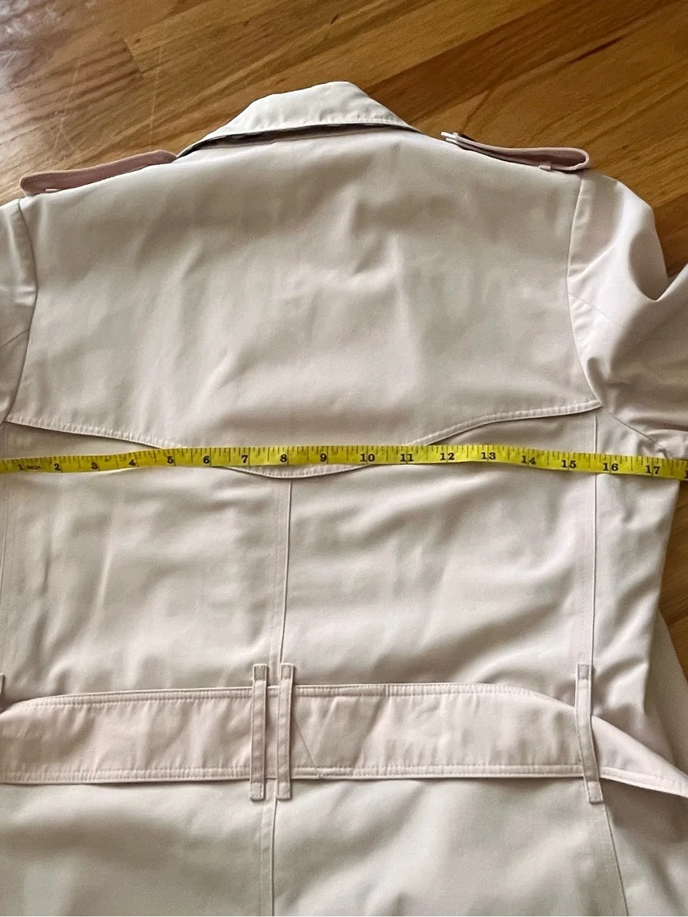 Burberry London Slim Fit Light Pink Trench Coat Nova Check UK12 US10 - Picture 15 of 15